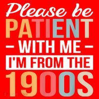 Retro Please Be Patient With Me Im From The 1900s Gift Santa Hat thumb 1