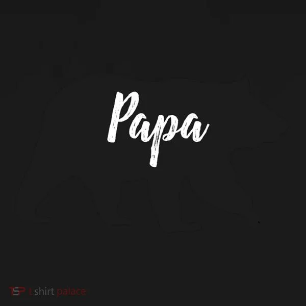 Rustic Papa Bear Funny Gift Bucket Hat