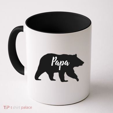 Rustic Papa Bear Funny Gift Coffee Mug