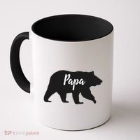 Rustic Papa Bear Funny Gift Coffee Mug thumb 0