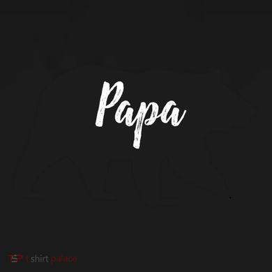 Rustic Papa Bear Funny Gift Drawstring Bag