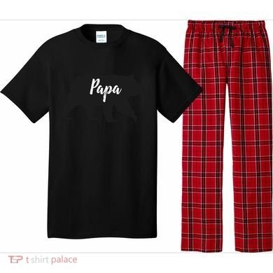 Rustic Papa Bear Funny Gift Pajama Set