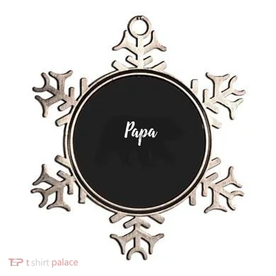 Rustic Papa Bear Funny Gift Ornament