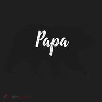Rustic Papa Bear Funny Gift Hat thumb 2