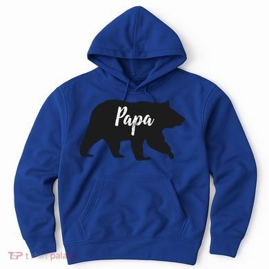 Rustic Papa Bear Funny Gift Hoodie