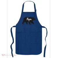 Rustic Papa Bear Funny Gift Apron thumb 0