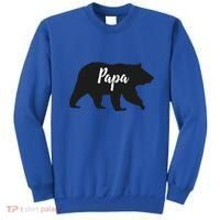 Rustic Papa Bear Funny Gift Sweatshirt thumb 0