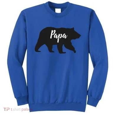 Rustic Papa Bear Funny Gift Sweatshirt