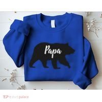 Rustic Papa Bear Funny Gift Sweatshirt thumb 2