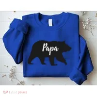 Rustic Papa Bear Funny Gift Sweatshirt thumb 2