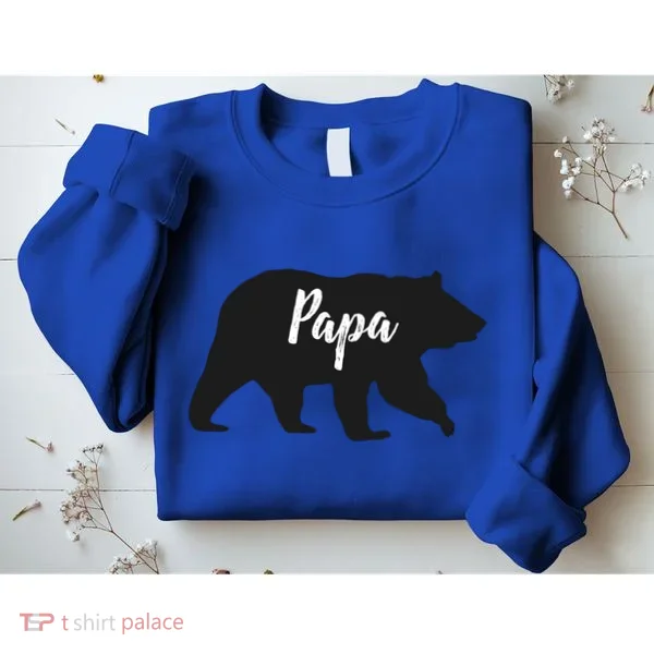 Rustic Papa Bear Funny Gift Sweatshirt