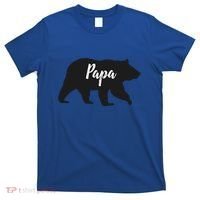 Rustic Papa Bear Funny Gift T-Shirt thumb 0