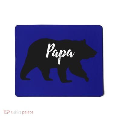 Rustic Papa Bear Funny Gift Mousepad