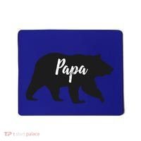 Rustic Papa Bear Funny Gift Mousepad thumb 0
