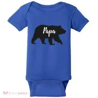 Rustic Papa Bear Funny Gift Baby Bodysuit thumb 0
