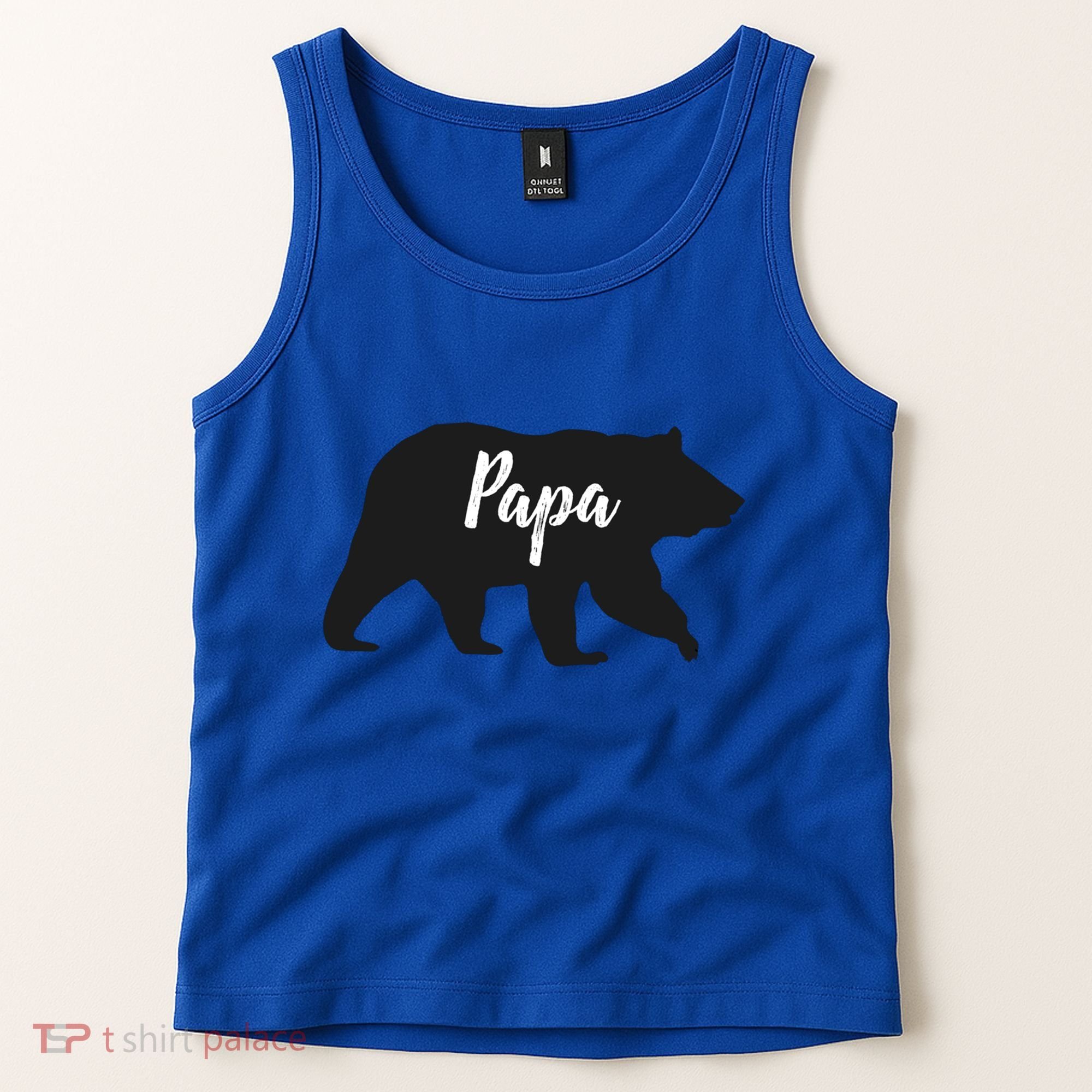 Rustic Papa Bear Funny Gift Tank Top