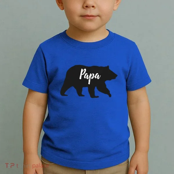 Rustic Papa Bear Funny Gift Toddler T-Shirt
