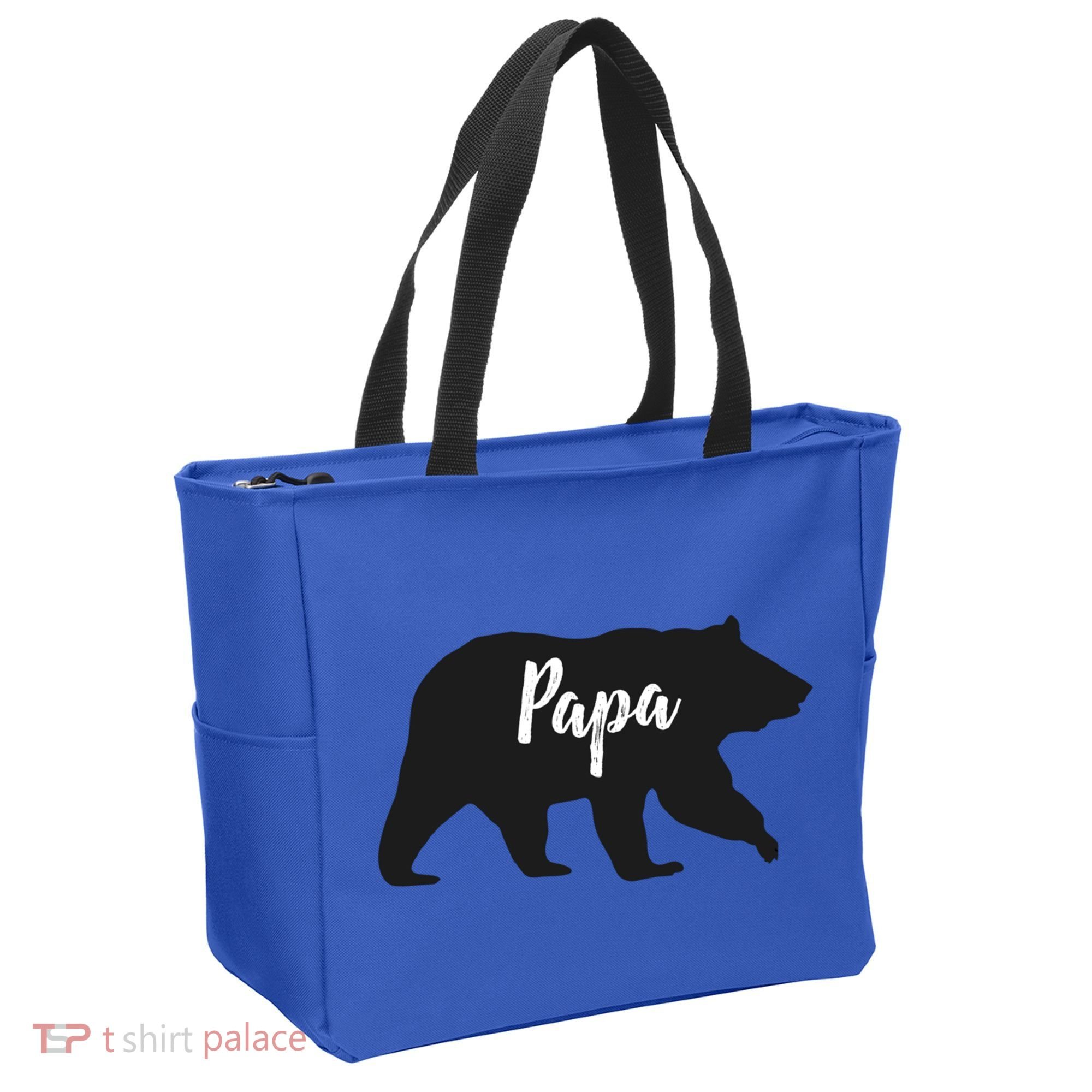 Rustic Papa Bear Funny Gift Bag
