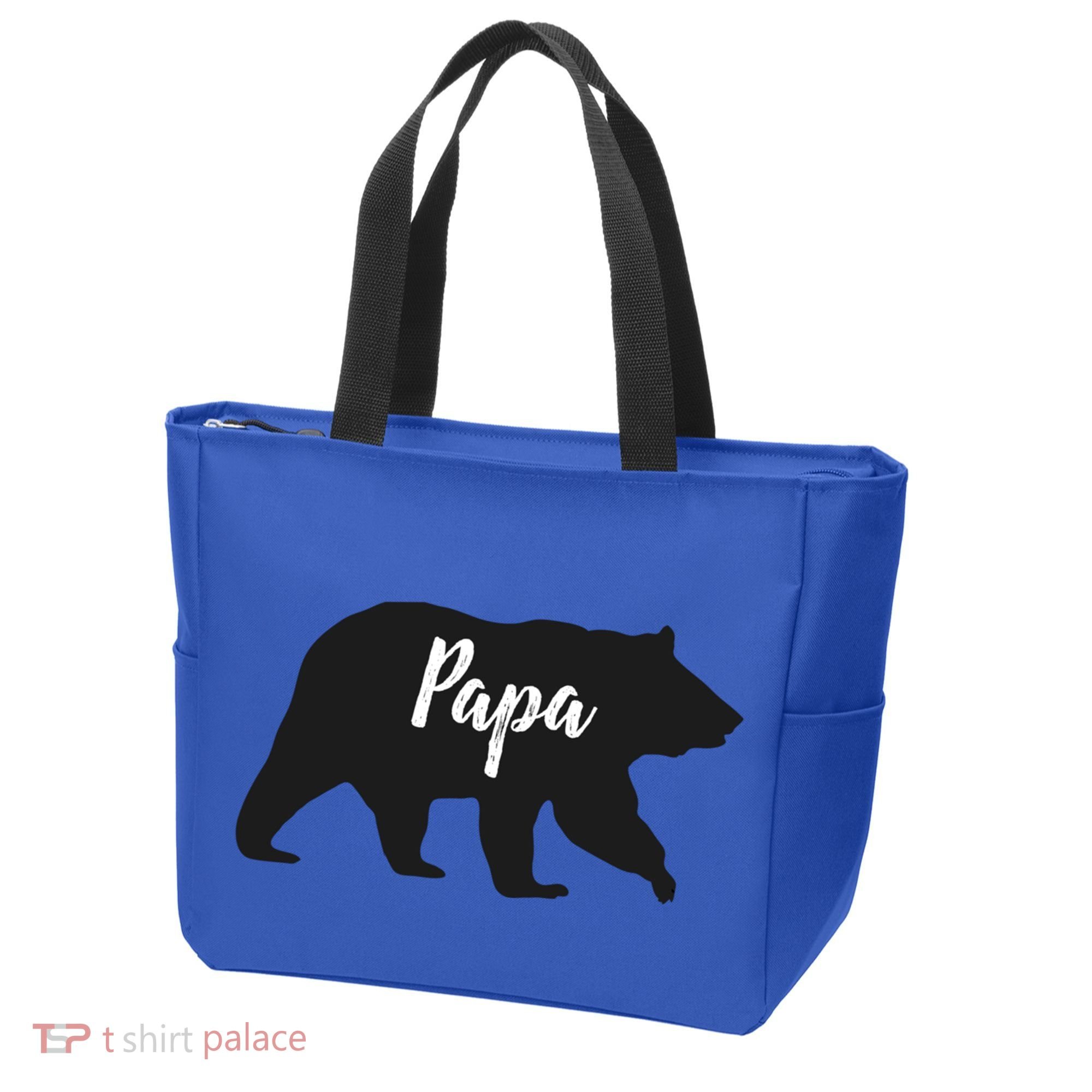 Rustic Papa Bear Funny Gift Bag