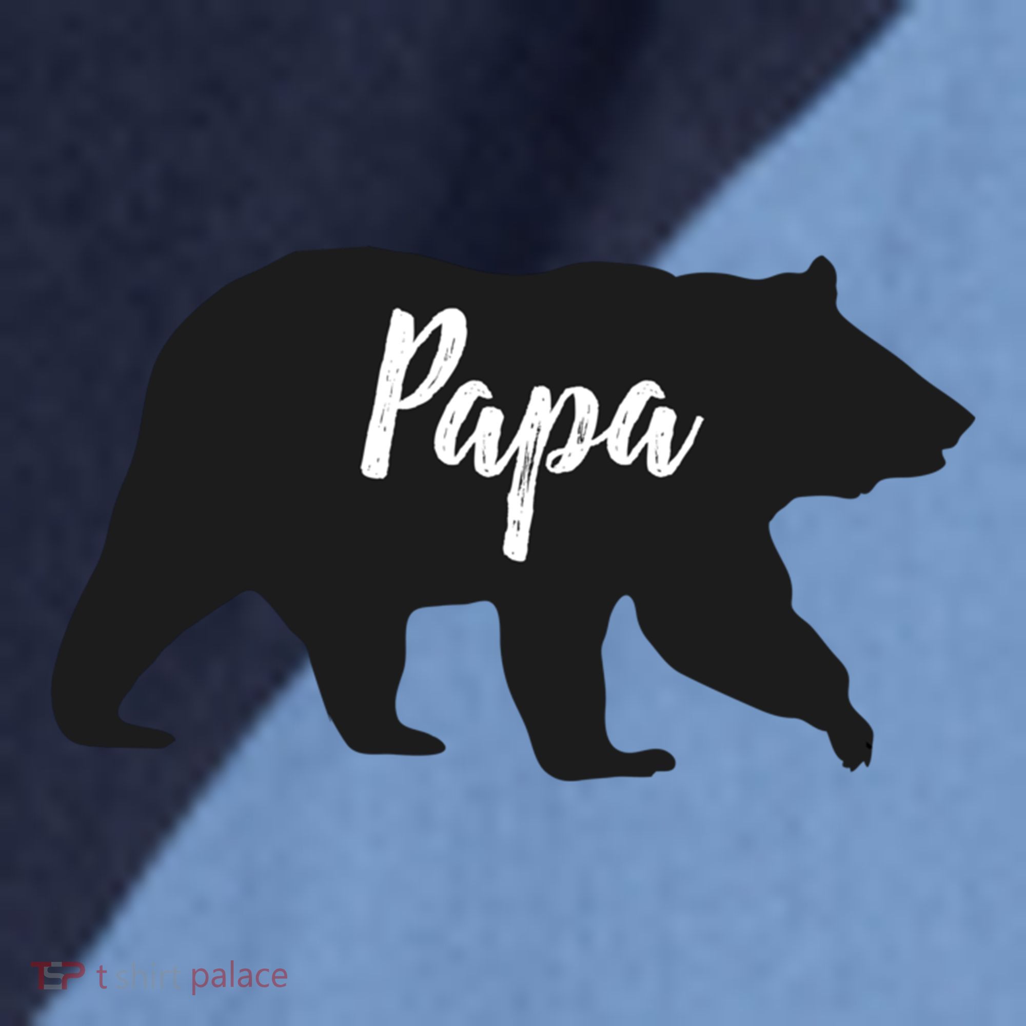 Rustic Papa Bear Funny Gift Raglan Baseball Sleeve Shirt