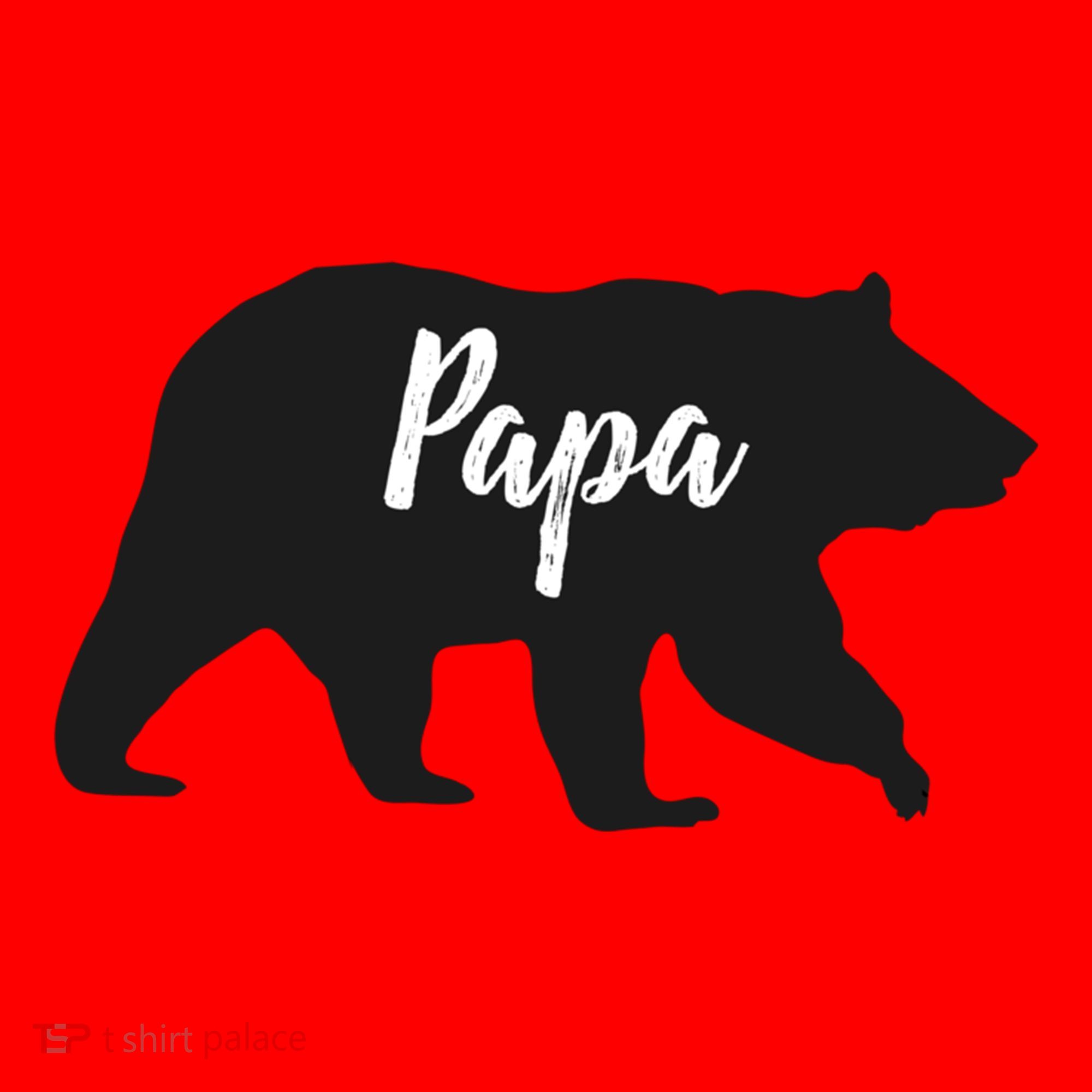 Rustic Papa Bear Funny Gift Santa Hat