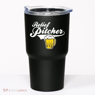 Relief Pitcher Beer And Baseball Tumbler
