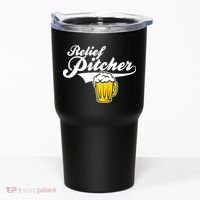 Relief Pitcher Beer And Baseball Tumbler thumb 0
