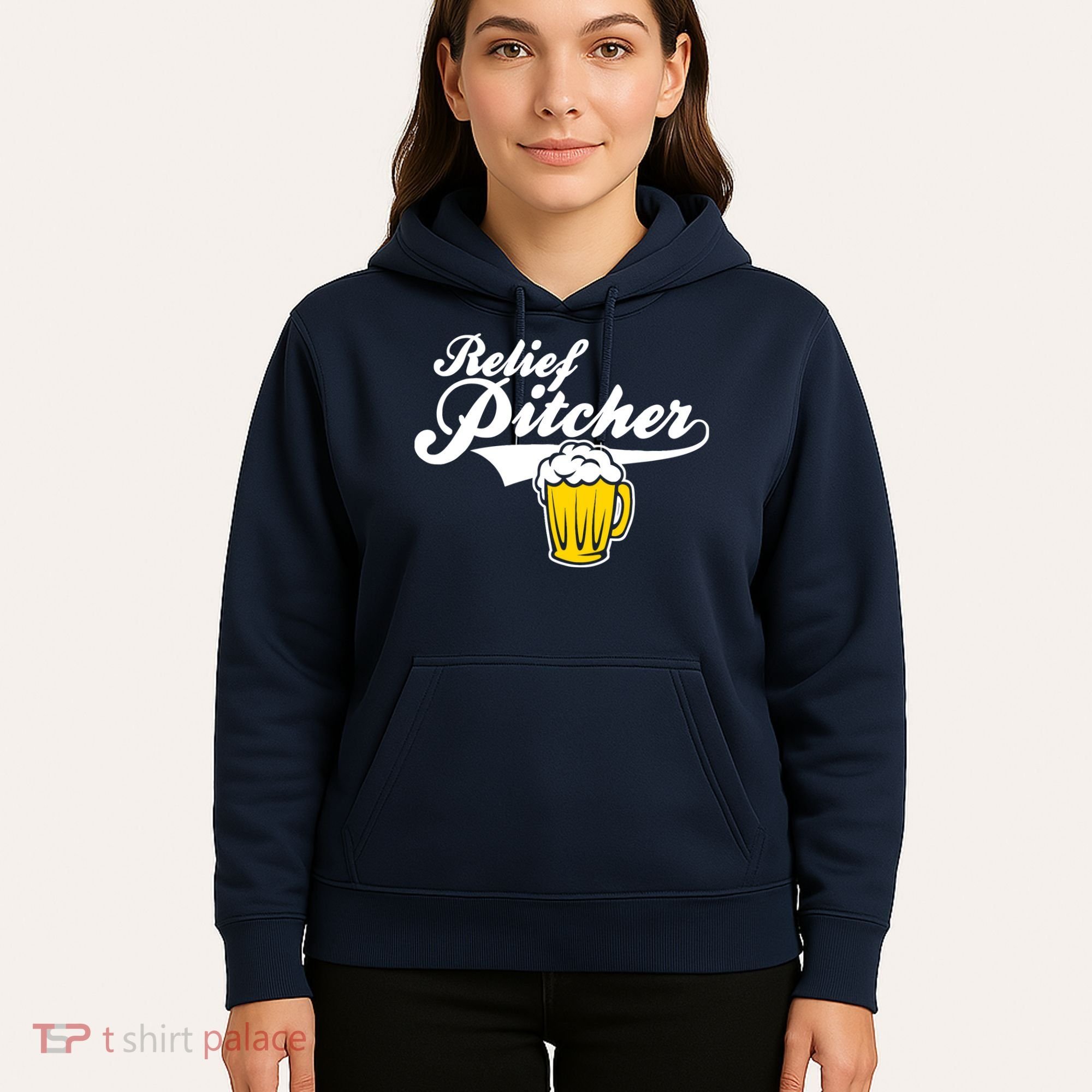 Relief Pitcher Beer And Baseball Hoodie