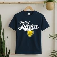 Relief Pitcher Beer And Baseball T-Shirt thumb 2