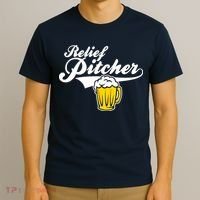 Relief Pitcher Beer And Baseball T-Shirt thumb 3