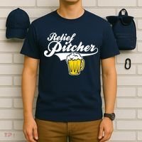 Relief Pitcher Beer And Baseball T-Shirt thumb 6