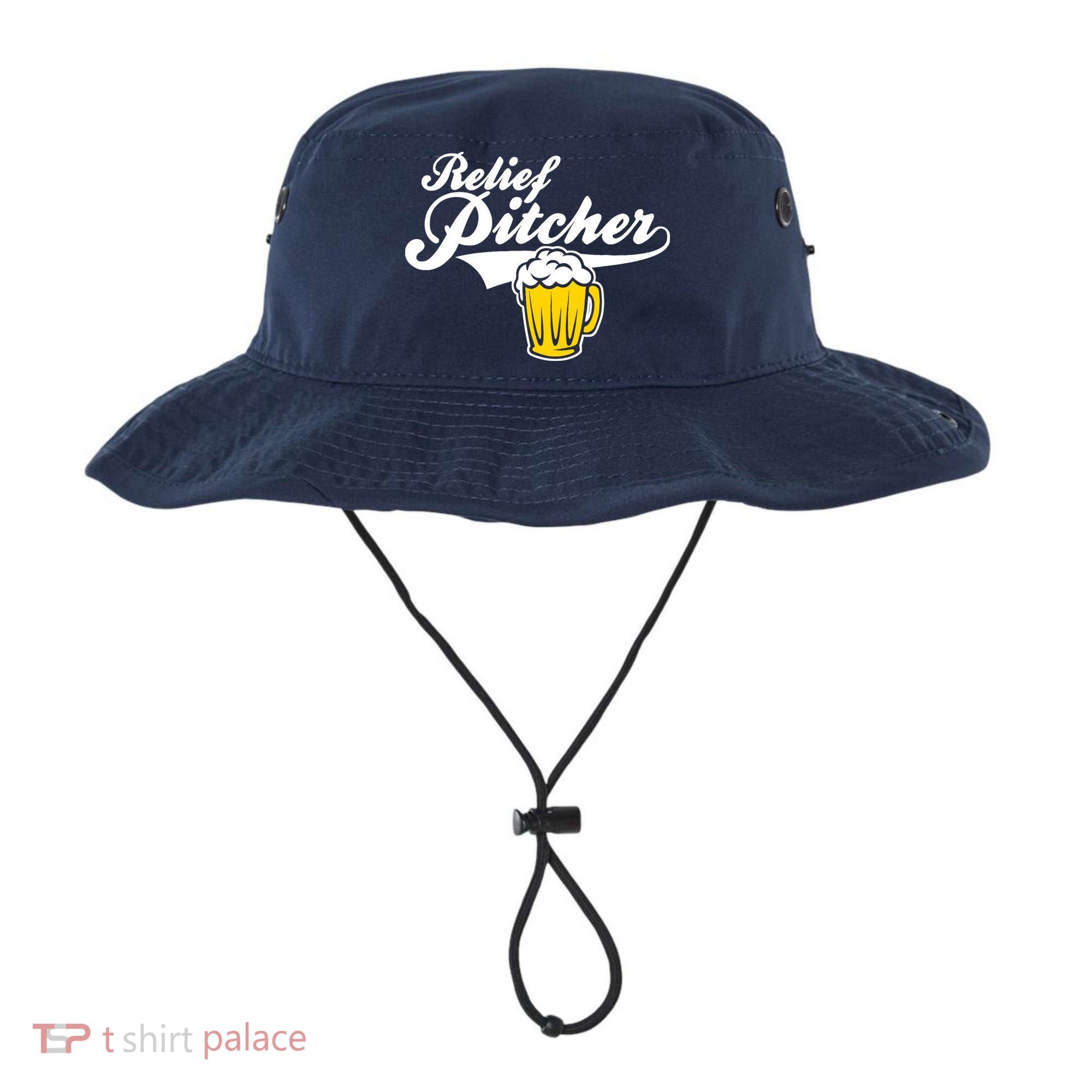 Relief Pitcher Beer And Baseball Bucket Hat