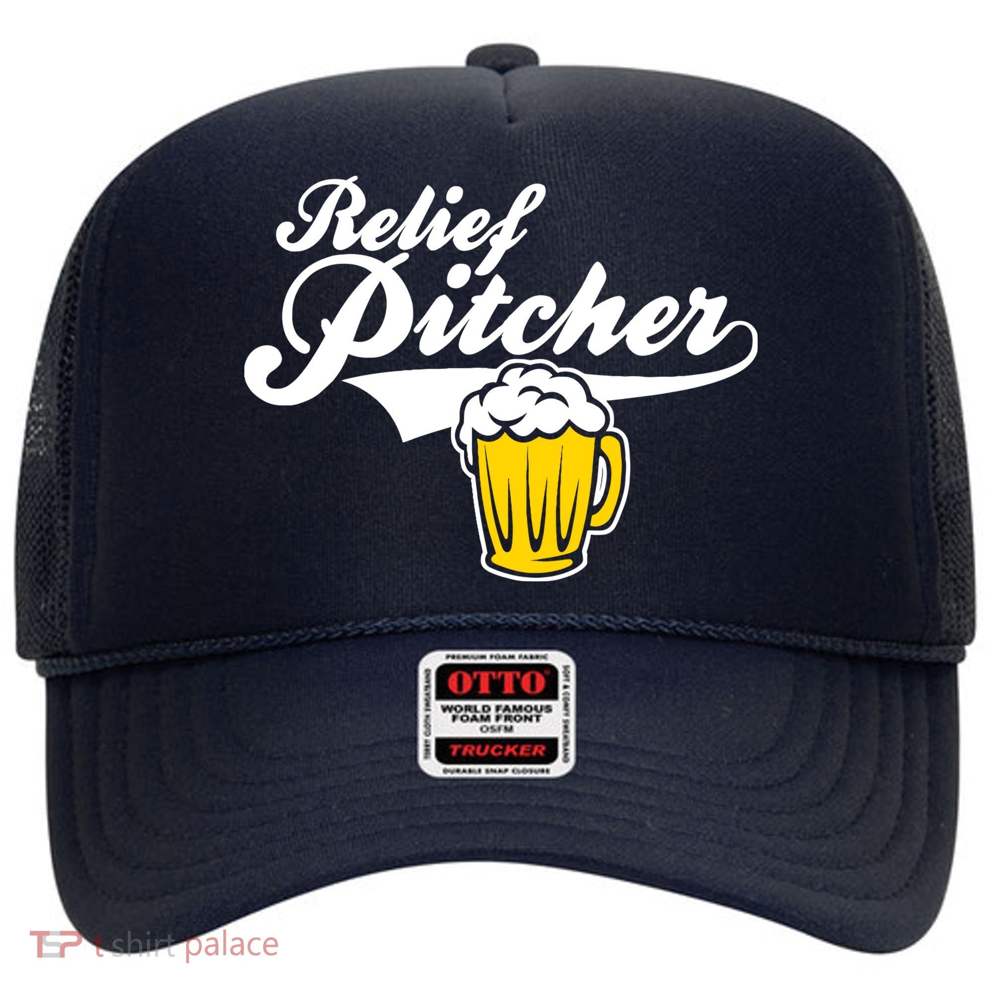 Relief Pitcher Beer And Baseball Hat