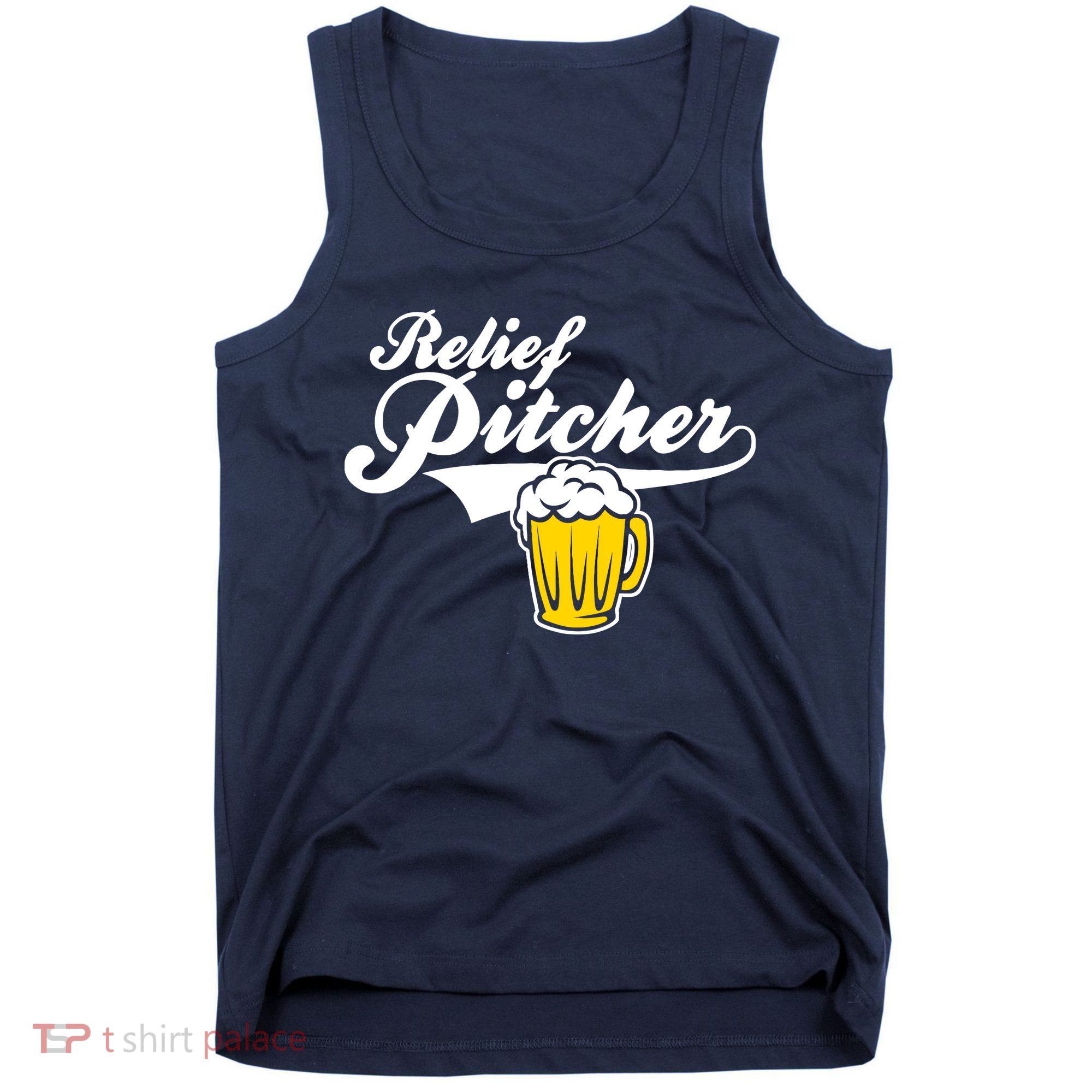 Relief Pitcher Beer And Baseball Tank Top