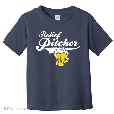 Relief Pitcher Beer And Baseball Toddler T-Shirt