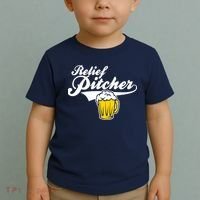 Relief Pitcher Beer And Baseball Toddler T-Shirt thumb 2