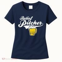 Relief Pitcher Beer And Baseball Women's T-Shirt thumb 0