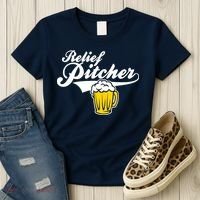Relief Pitcher Beer And Baseball Women's T-Shirt thumb 3