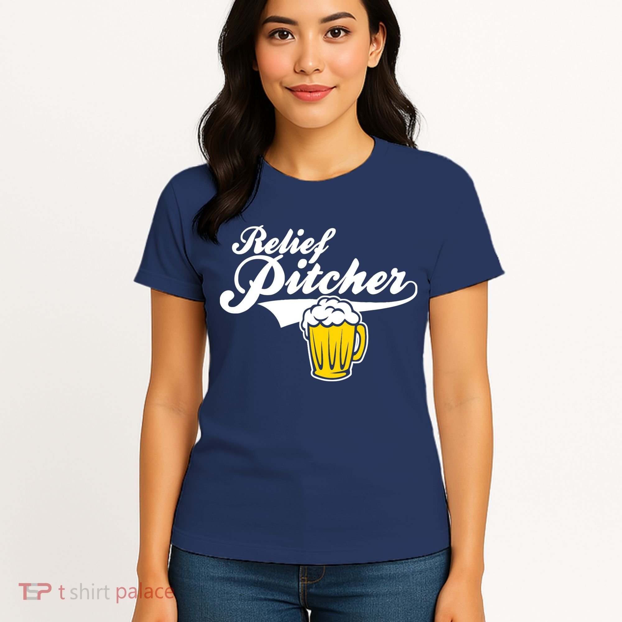 Relief Pitcher Beer And Baseball Women's T-Shirt