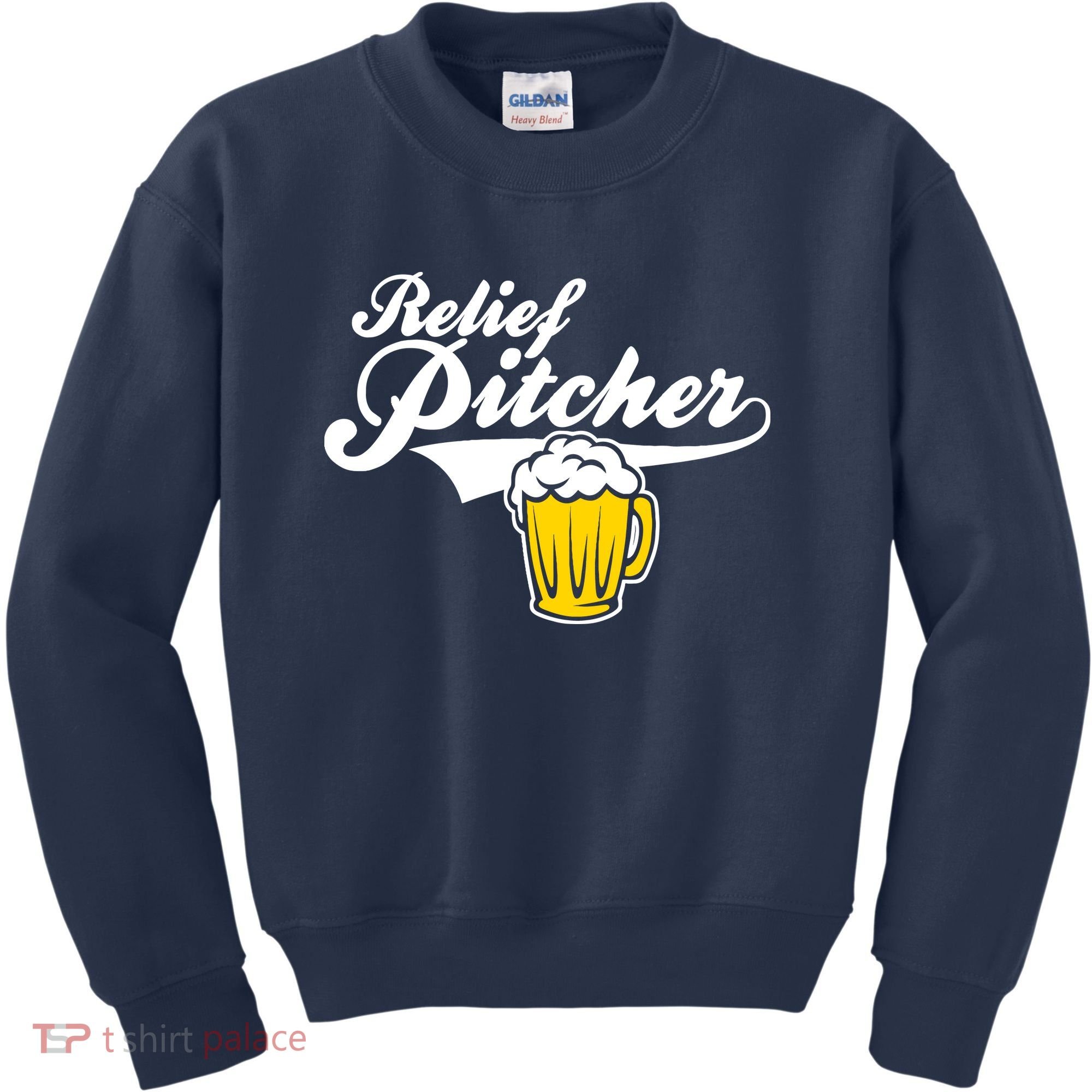 Relief Pitcher Beer And Baseball Kids Sweatshirt