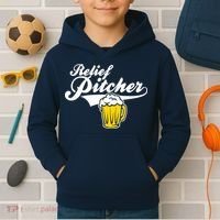 Relief Pitcher Beer And Baseball Kids Hoodie thumb 2