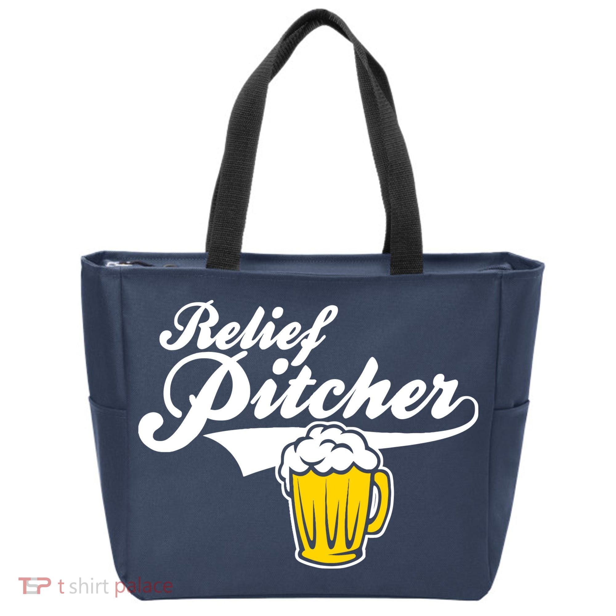 Relief Pitcher Beer And Baseball Tote Bag