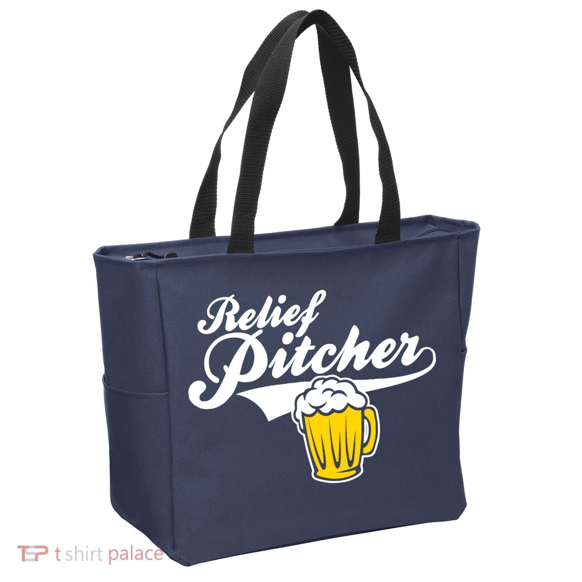 Relief Pitcher Beer And Baseball Tote Bag