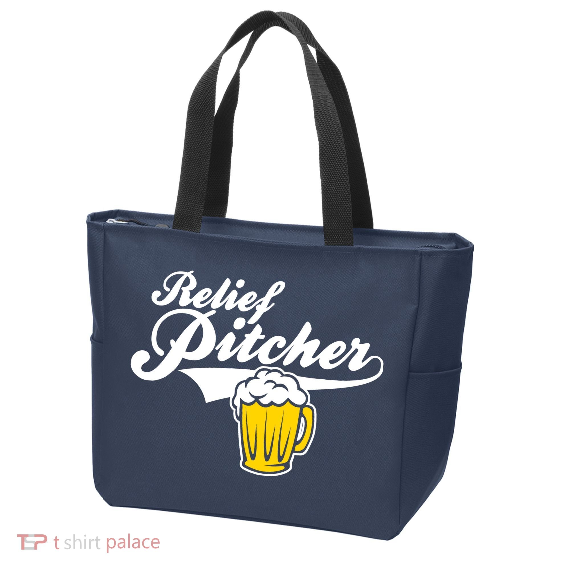 Relief Pitcher Beer And Baseball Tote Bag