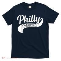 Retro Philadelphia Baseball Vintage Philly Swoosh T-Shirt thumb 0