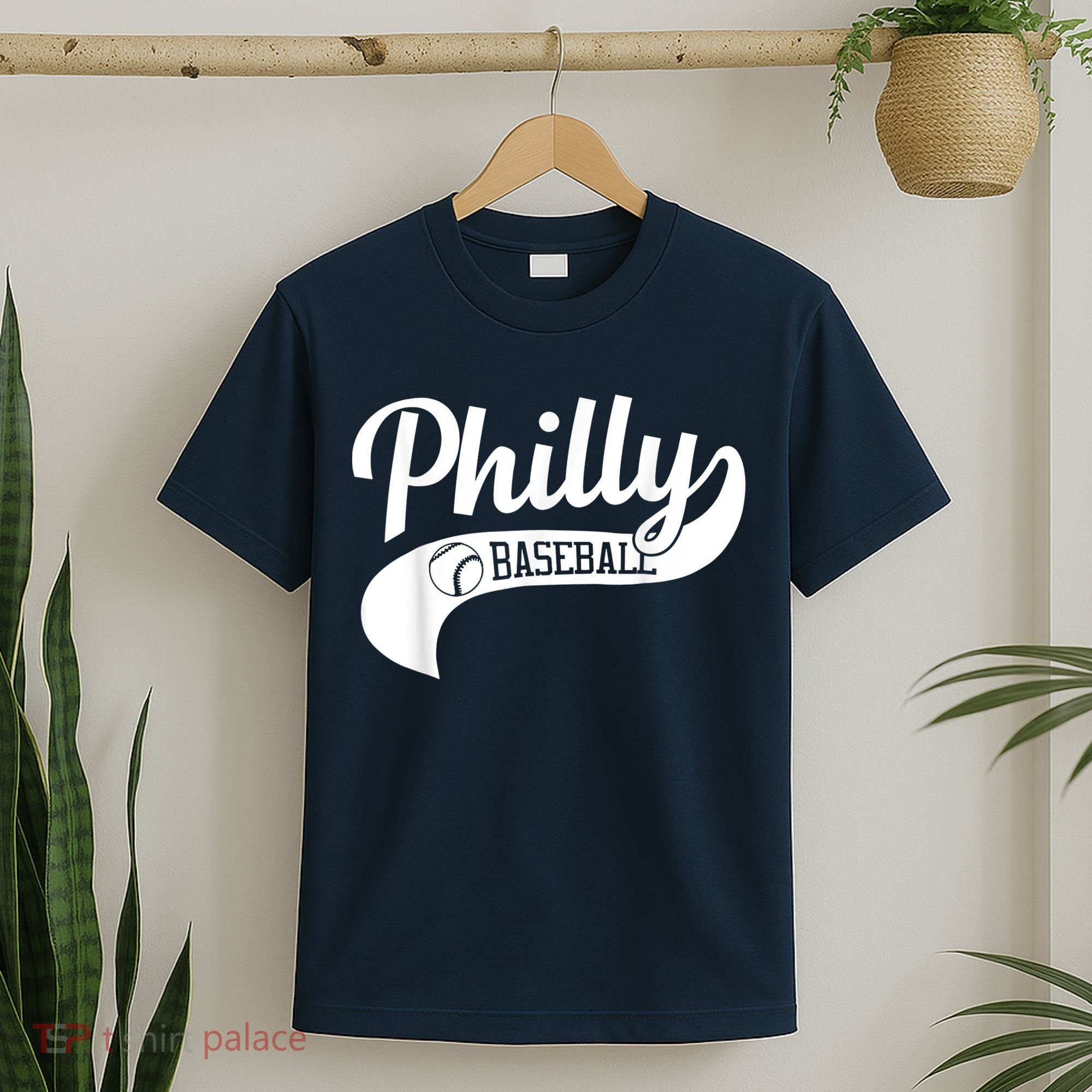 Retro Philadelphia Baseball Vintage Philly Swoosh T-Shirt