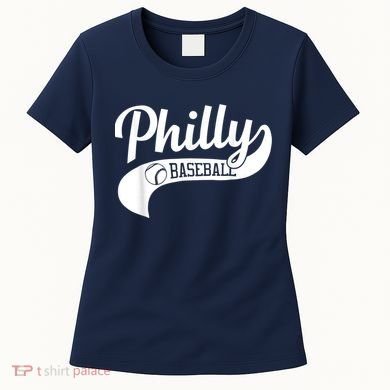 Retro Philadelphia Baseball Vintage Philly Swoosh Women's T-Shirt