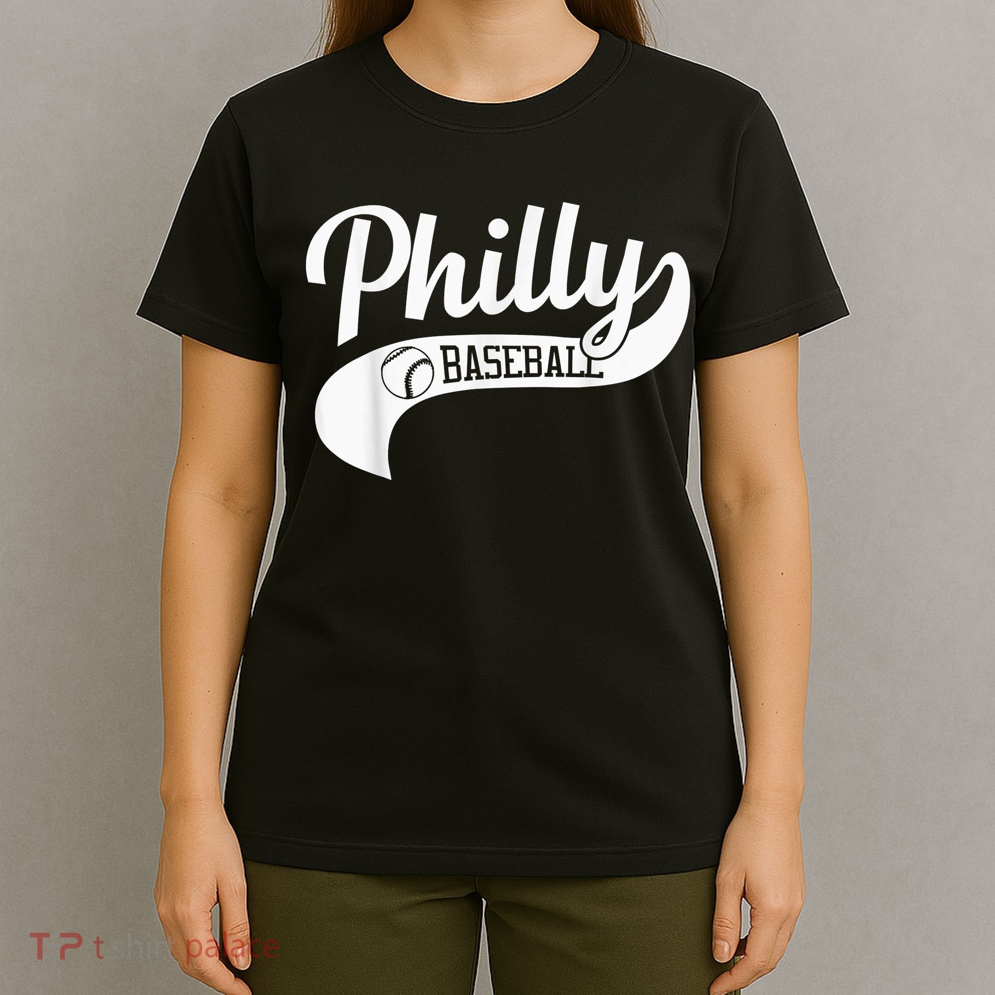 Retro Philadelphia Baseball Vintage Philly Swoosh T-Shirt