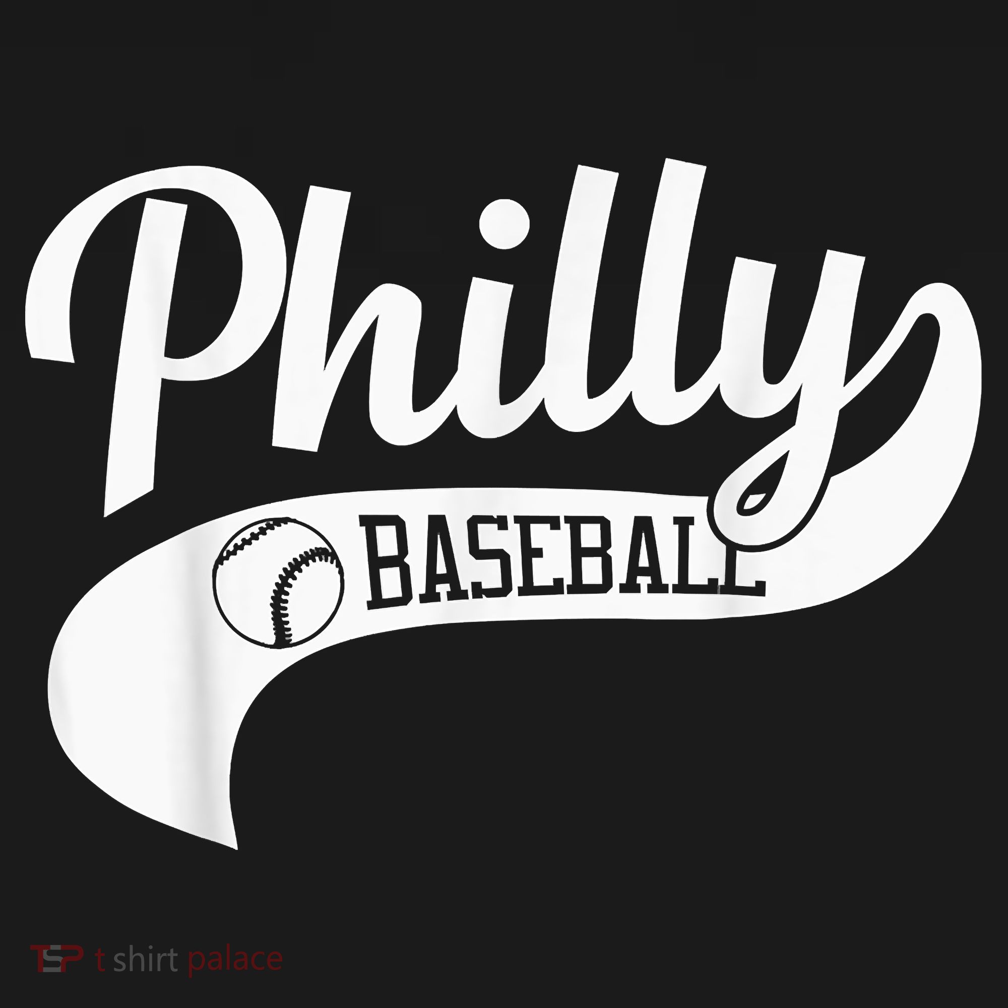 Retro Philadelphia Baseball Vintage Philly Swoosh T-Shirt