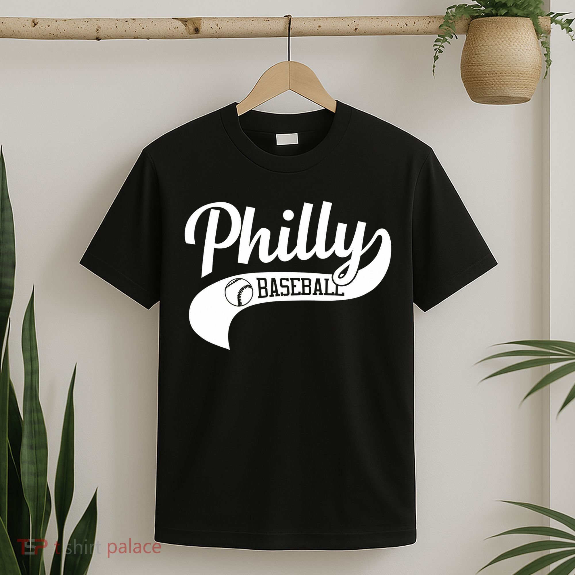 Retro Philadelphia Baseball Vintage Philly Swoosh T-Shirt